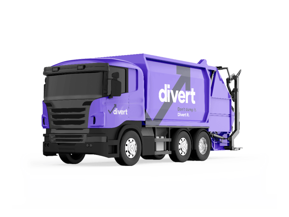 divert waste collection truck